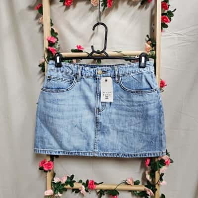 Womens Billabong Blue Denim Skirt Size 28/10 RRP $79.99