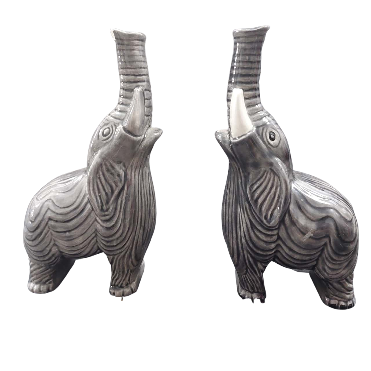 Vintage 6" Elephant Vases 1979