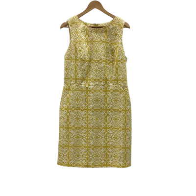 Boden Womens  Size 14 Shift Dress Yellow 