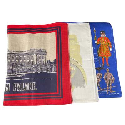 London Tourism Linen Tea Towels x 3