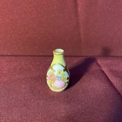 Limoges France Miniature Porcelain Vase