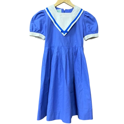 Vintage Laura Ashley Kids Size 7 Blue Dress