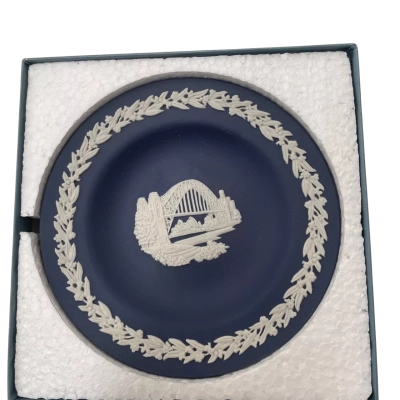 Wedgewood mini plate Portland blue new inbox