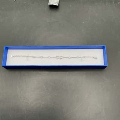   Women’s Bevilles Silver and Cubic Zirconia Bracelet 