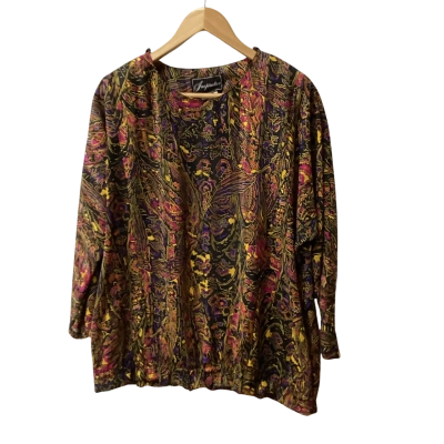  Inspiration Womens  Size M Long Sleeve Top Multicoloured metallic D
