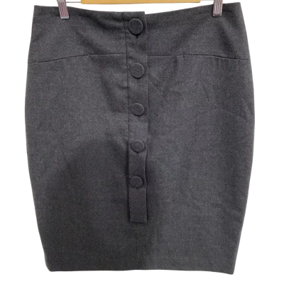 Country Road Womens Size 12 Wool Skirt Grey 