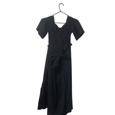 Women’s Witchery  Size 8 Off The Shoulder Dress Navy Blue With Belt