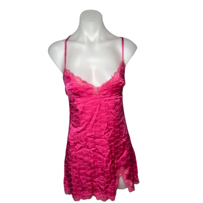 Skims hot pink Lacey night slip - size S