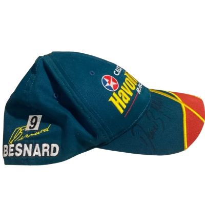 Vintage Caltex Havoline Racing Cap Features Todd Besnards Number 9 - Autographed 
