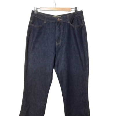 Princess Highway Womens Size 12 Wide Leg Jeans Navy Blue 