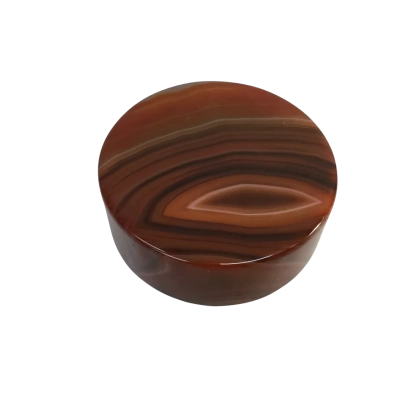 Red Banded Carnelian Palm Stone approx 6x 2cm