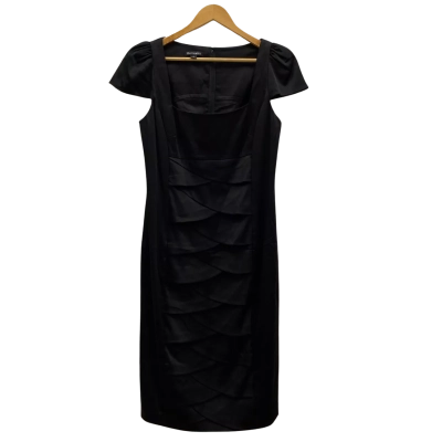 Harry Who Women's Dress With Cap Sleeves Size 14 Black  
