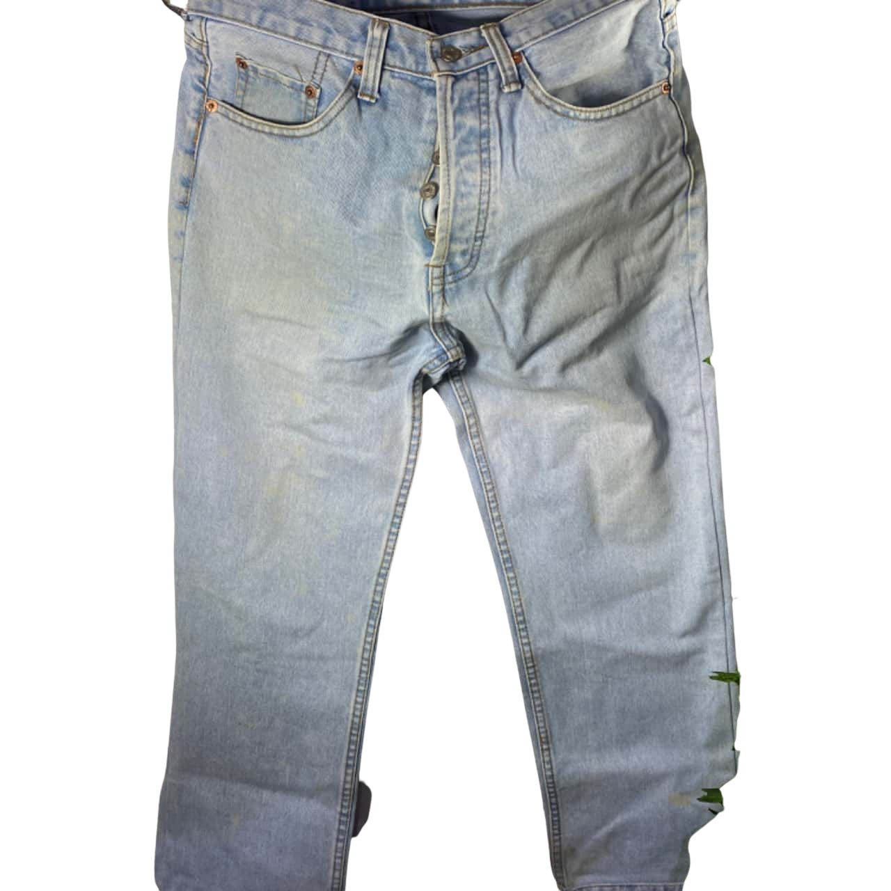 Levis Mens 501 Size 30 Straight Jeans Blue (s)