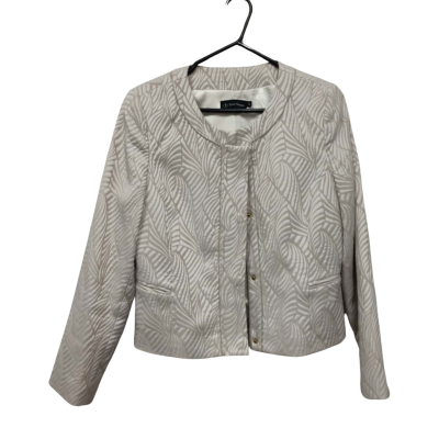 Trent Nathan Women's  Blazer Beige / Champagne Size 12