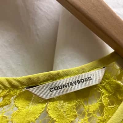 Country Road Womens  Size 8 Casual Dress Yellow 