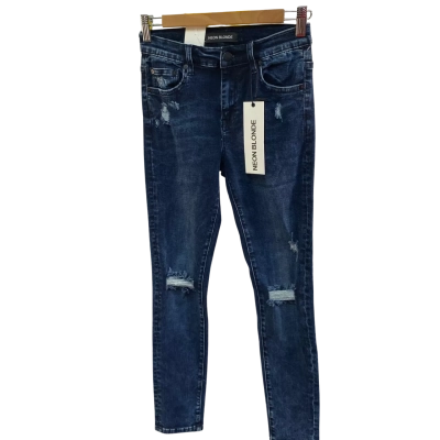 BNWT Neon Blonde Mens  Size 25 Skinny Jeans Blue 