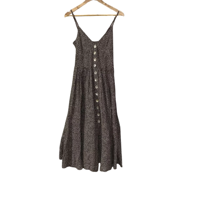 Auguste The Label Womens  Size 8 Maxi Dress Black  / Pattern / White 