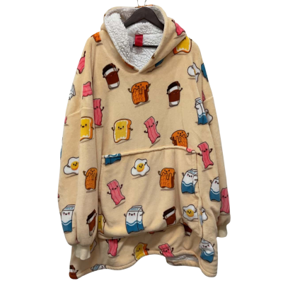  Kids Unisex Oodie Breakfast Buddies Body Warmer 14+