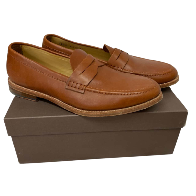  Mens R.M Williams Brown Leather Loafers Size 11