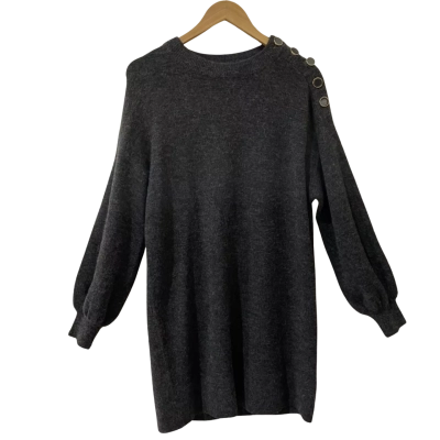 Review Womens  Size 8 Long Jumper Black  / Grey 