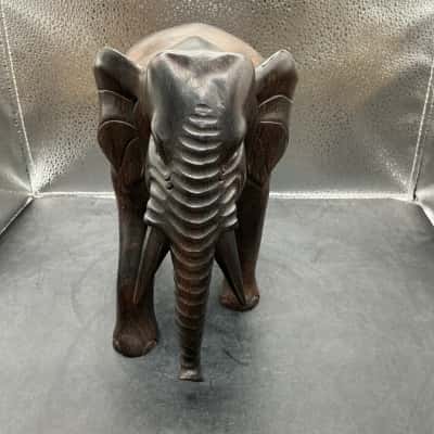 Wooden Elephant Heavy Statue 