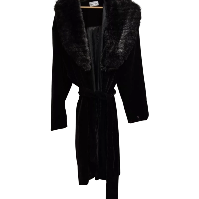 Noemi Allen Women’s  XL Dark Purple Fur Coat