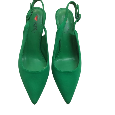 I Love Billy Womens  Size 41 Vibrant Green Slingback Heel