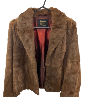 Berkeley furs Womens  Size 12 Fur Coat Brown 