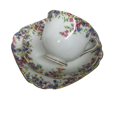 Royal Albert Crown China 'Maytime' Set 3pcs - Made in England