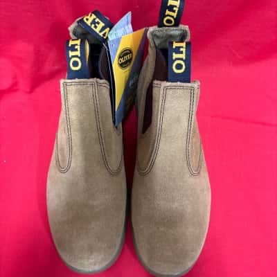 Oliver by Honeywell Elasticated Sided Work Boots Men's  Size  US 10 / EUR 43 /  UK 9 Beige Suede