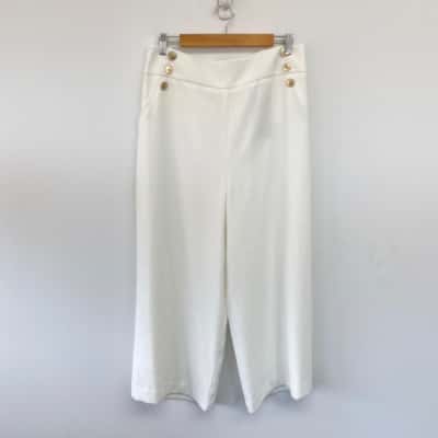 Portmans White Wide Leg Pants  Size 12 
