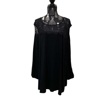 Autograph Womens  Size XL Long Sleeve Top Black  BNWT