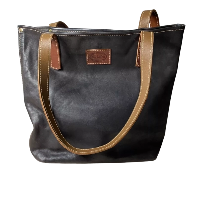 AWL Leather Bellineen Black Large Handbag