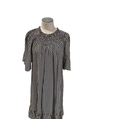 Seed Black/White Mini Dress Size 16