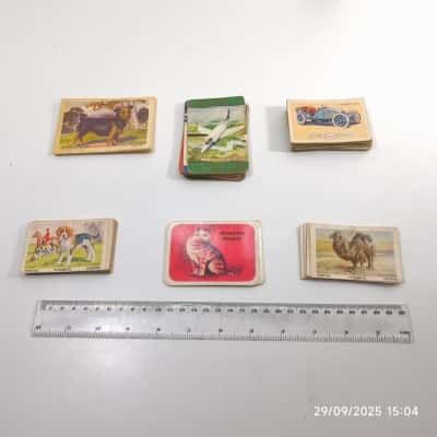 6x Assorted Lots of Vintage Collectible Trading Cards Weeties, Vita Brits etc 
