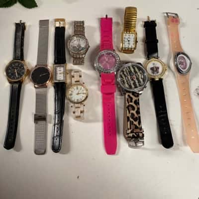 Womens Asstd bag of 10 x Watches 