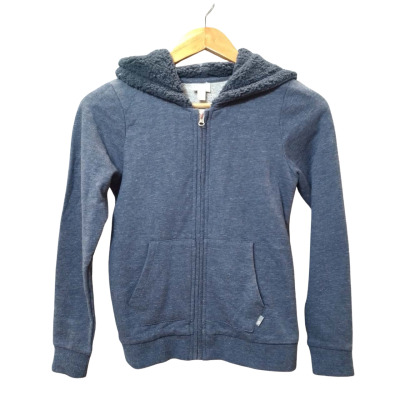 Pumpkin Patch Kids Size 10 Dark Blue Hoodie Jacket 