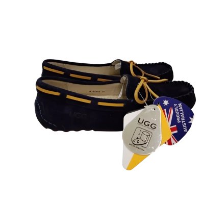 UGG Womens Suede Leather Size 5 Flats Navy Blue 