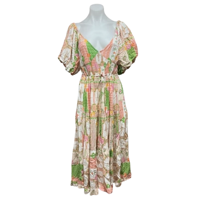 Salty Palm Womens Size 10 Midi Dress Multicoloured / Pattern 