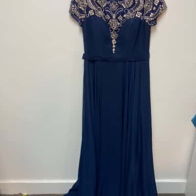  Jadore Womens  Size 14 Formal Dress Navy Blue 