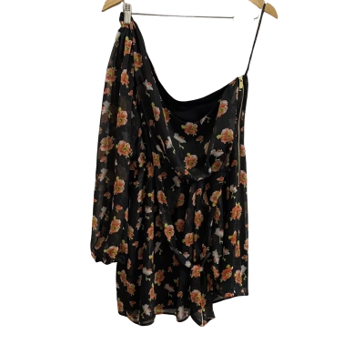 Pilgrim Womens  Size 16 Ren Dress Black/Floral 