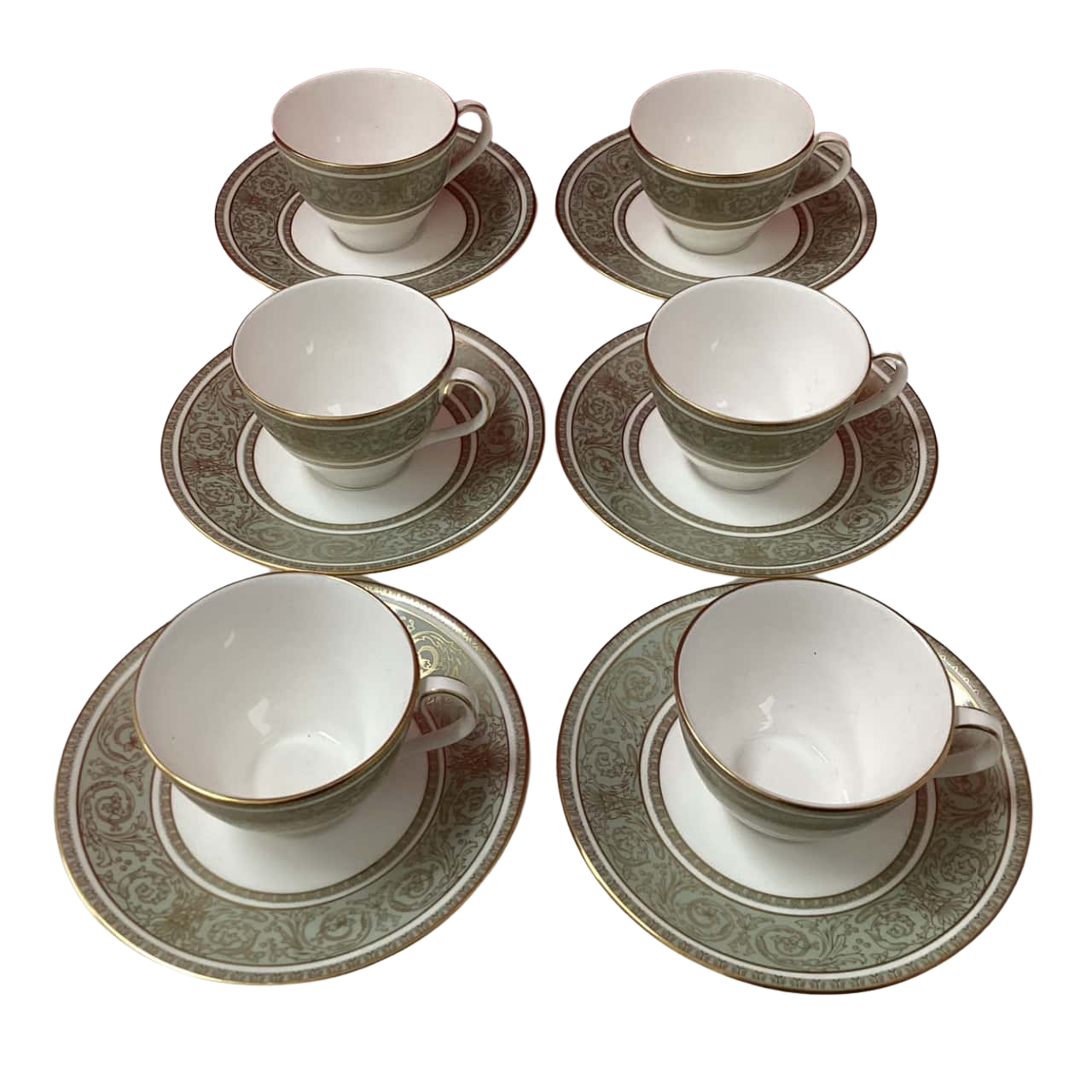 Couteau à Gâteau Et Serveur Anciens Royal Doulton – Motif Fleuri, Multicolore, Occasion