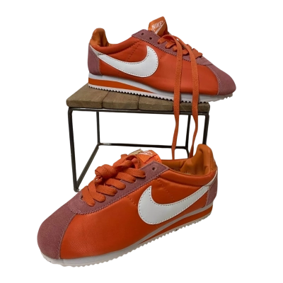 Nike Women's Cortez TXT Size 4 Sneakers Orange 