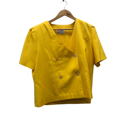 Vintage Dolina Womens  Size 14 Blazer Yellow 