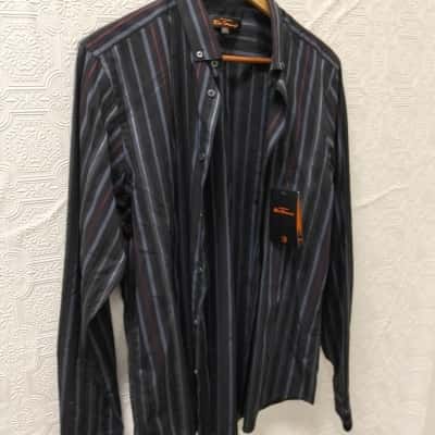 Ben Sherman Mens Tenko Black Shirt NWT 