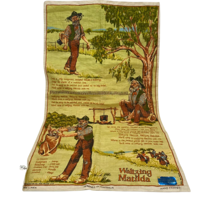 Vintage Tea-Towel - Waltzing Matilda