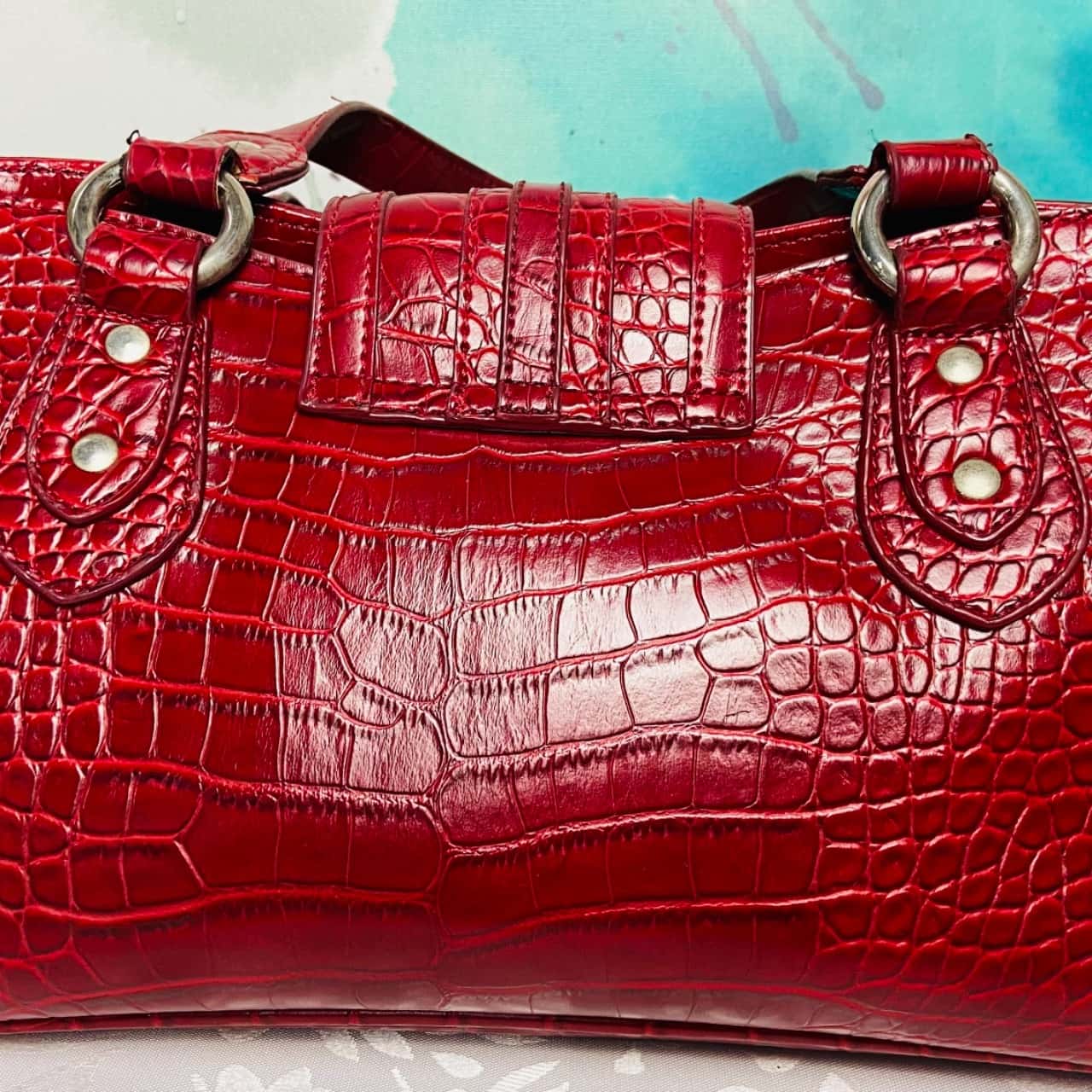 Jag Women’s Red Crocodile Handbag(s)