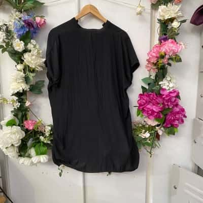 Morrison Womens  Size 1 / 8 3/4 Sleeve Shirt Black  