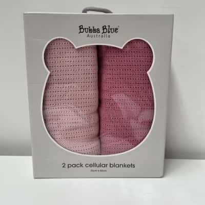 Bubba blue baby blankets One Size 2 Set Pink  