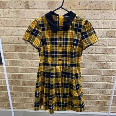 Womens Dangerfield yellow & black dress size 8